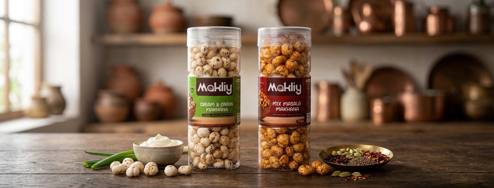 MAKLIY Premium Roasted Makhana Combo Pack (2 x 100g) | Healthy Fox Nuts | High Protein & Gluten-Free - Image 5